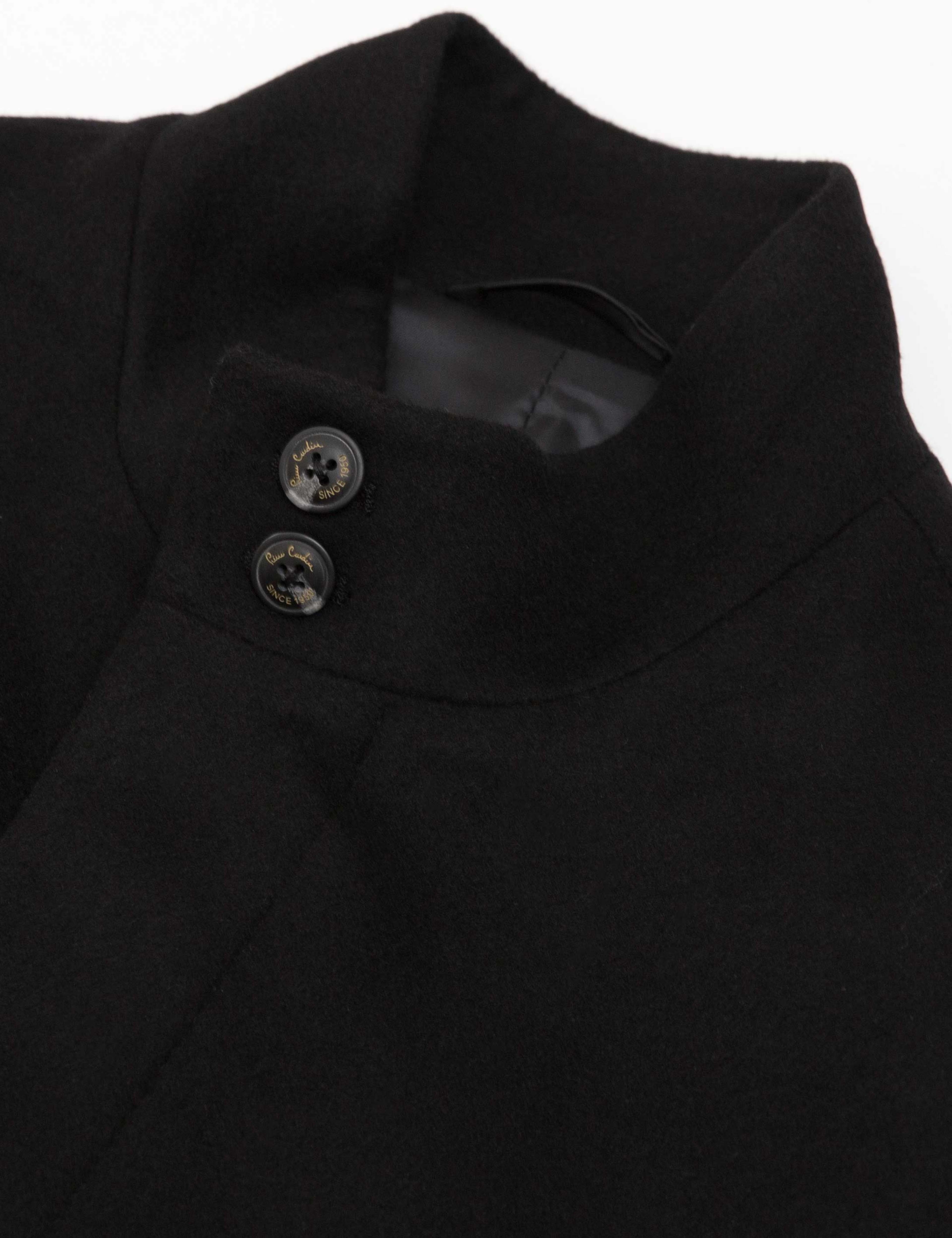 Siyah Slim Fit Palto