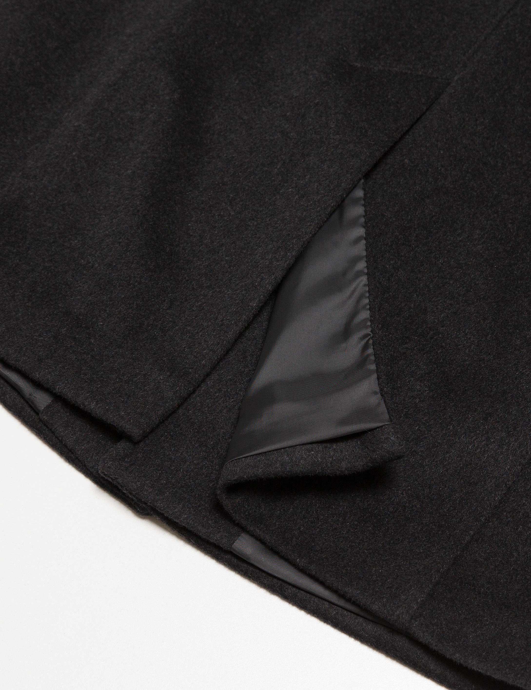Antrasit Slim Fit Palto - Image 3