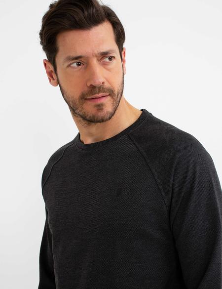 Antrasit Melanj Slim Fit Sweatshirt - 50175892073