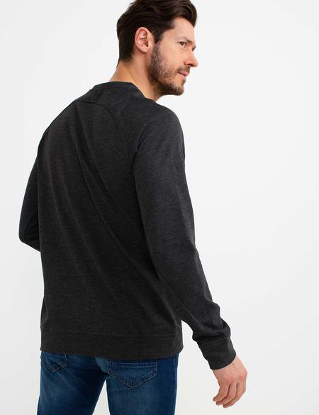 Antrasit Melanj Slim Fit Sweatshirt - 50175892073