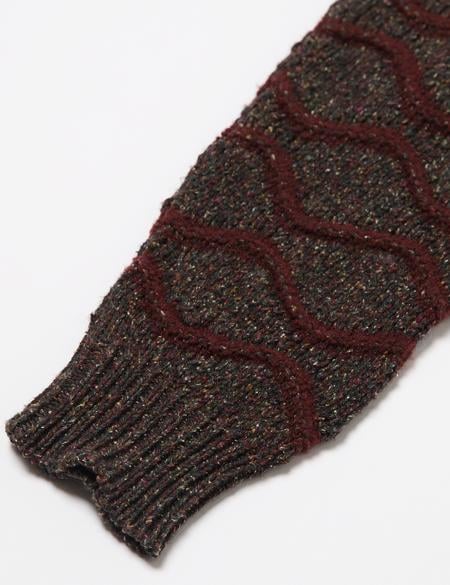 Bordo Triko Hırka - 50176275005