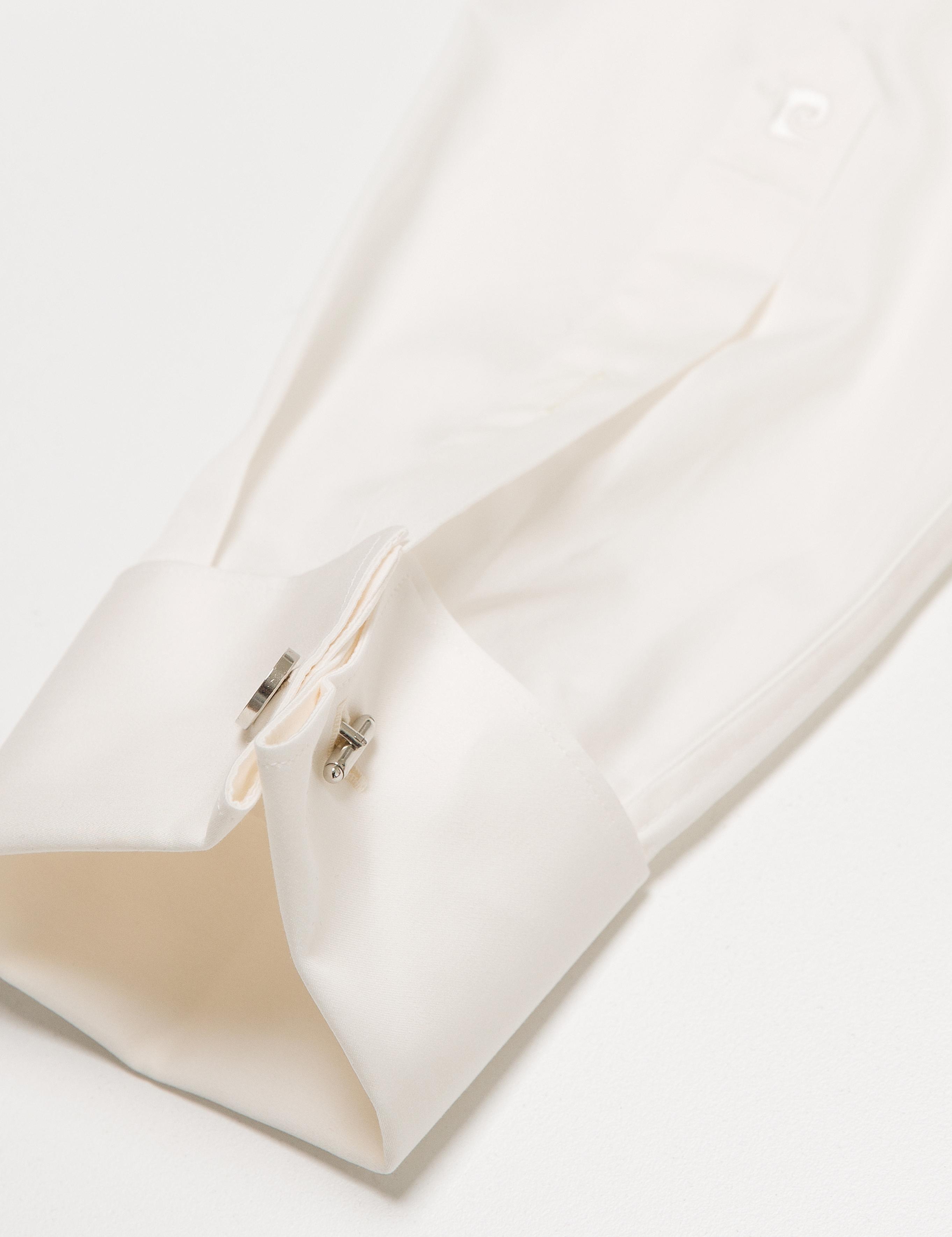 Ekru Slim Fit Smokin Gömlek