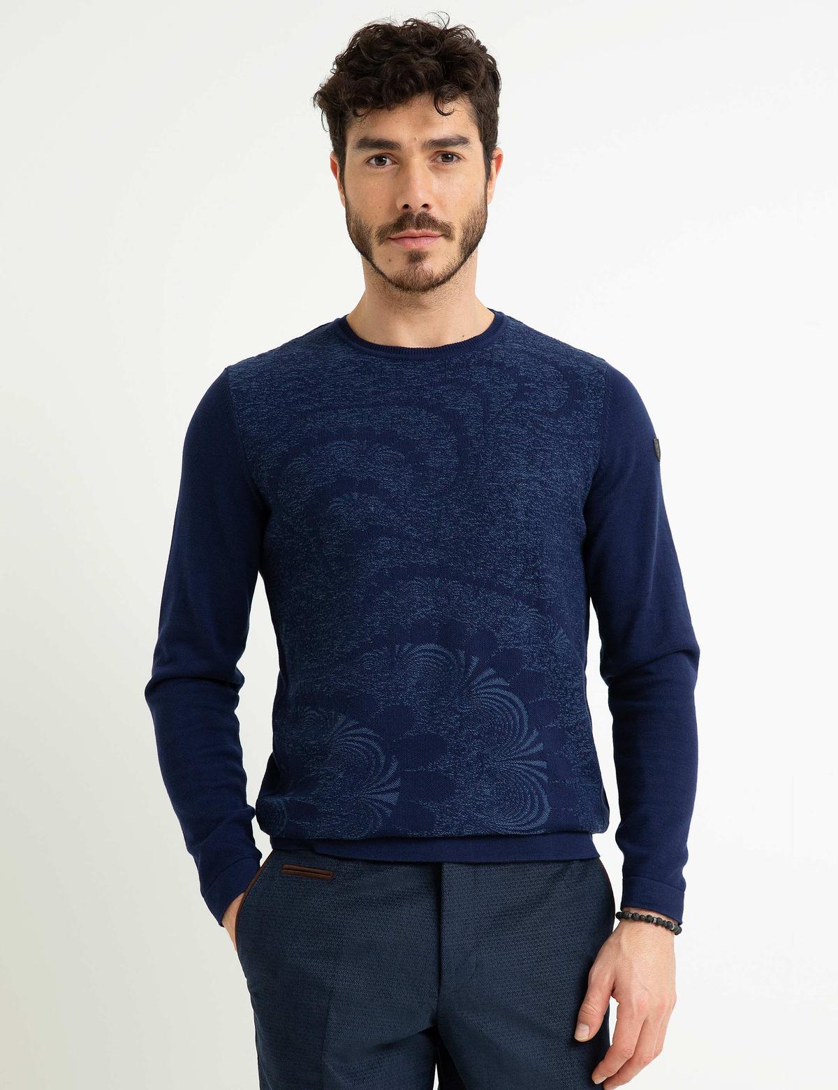 Lacivert Triko Kazak