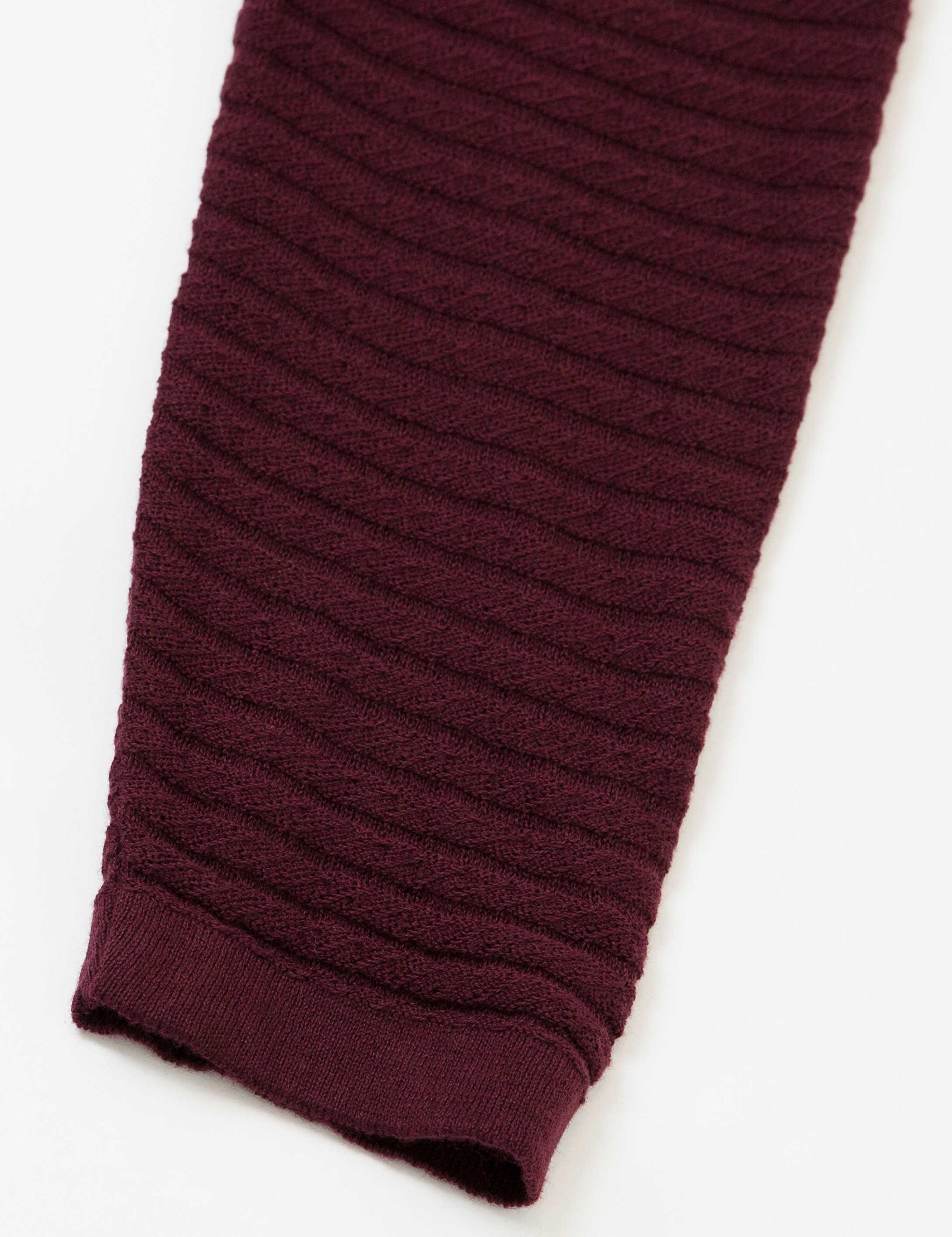 Bordo Slim Fit Triko Kazak