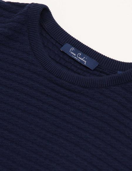 Lacivert Slim Fit Triko Kazak - 50177034033