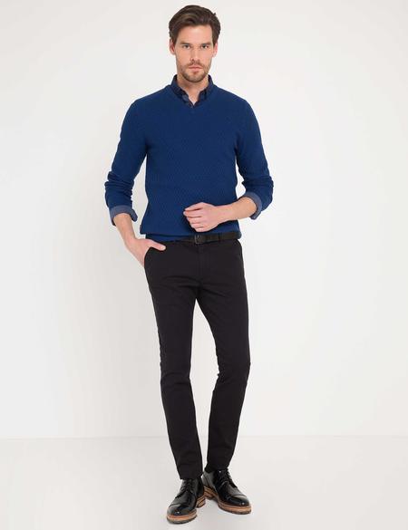 Lacivert Triko Kazak - 50177046043