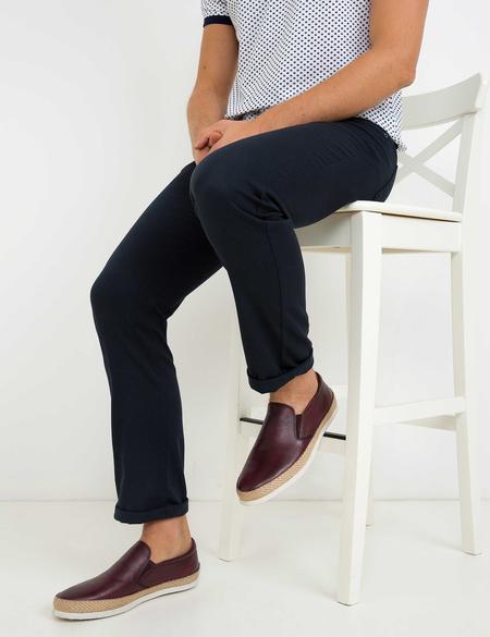 Bordo Oxford Ayakkabı - 50177809009