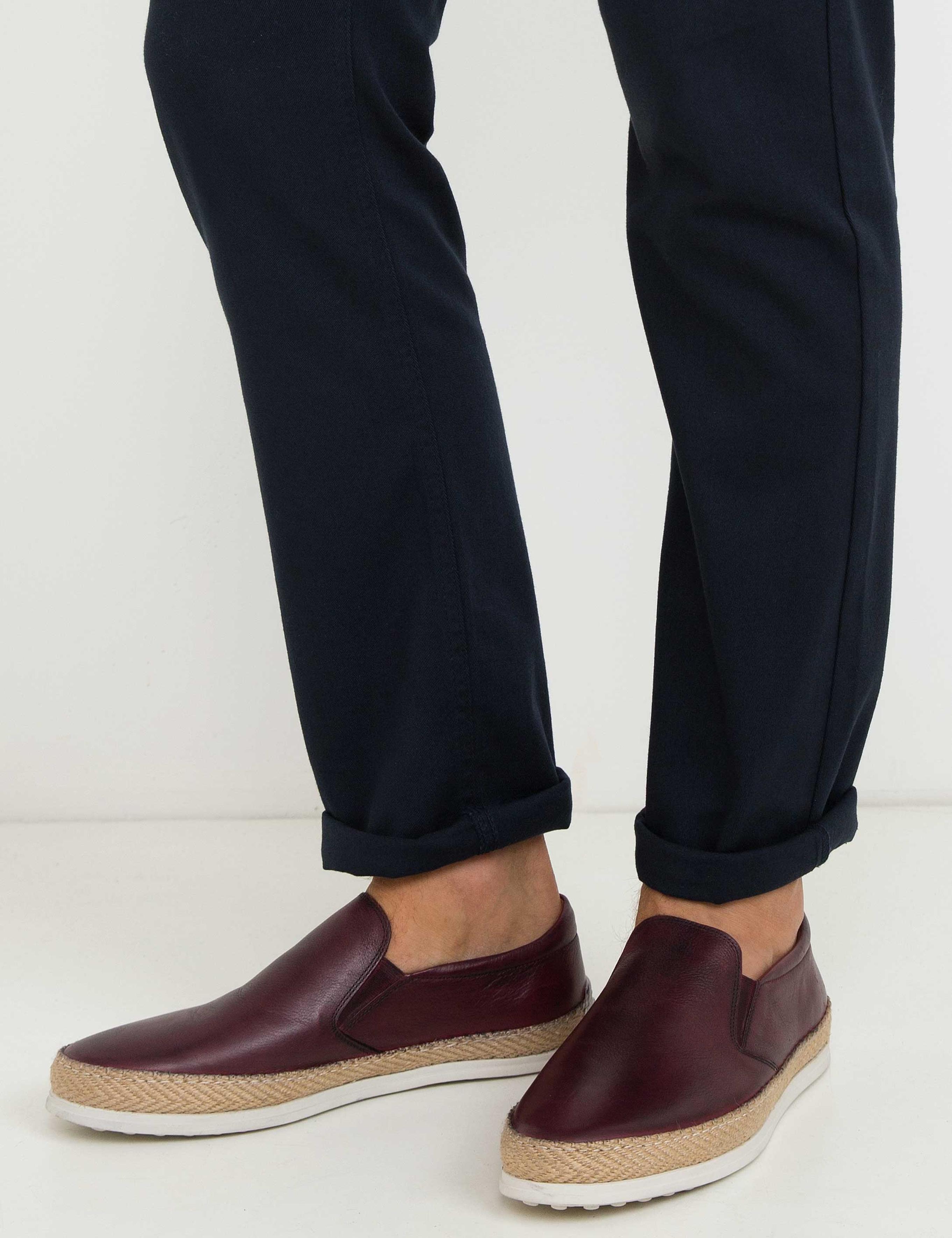 Bordo Oxford Ayakkabı