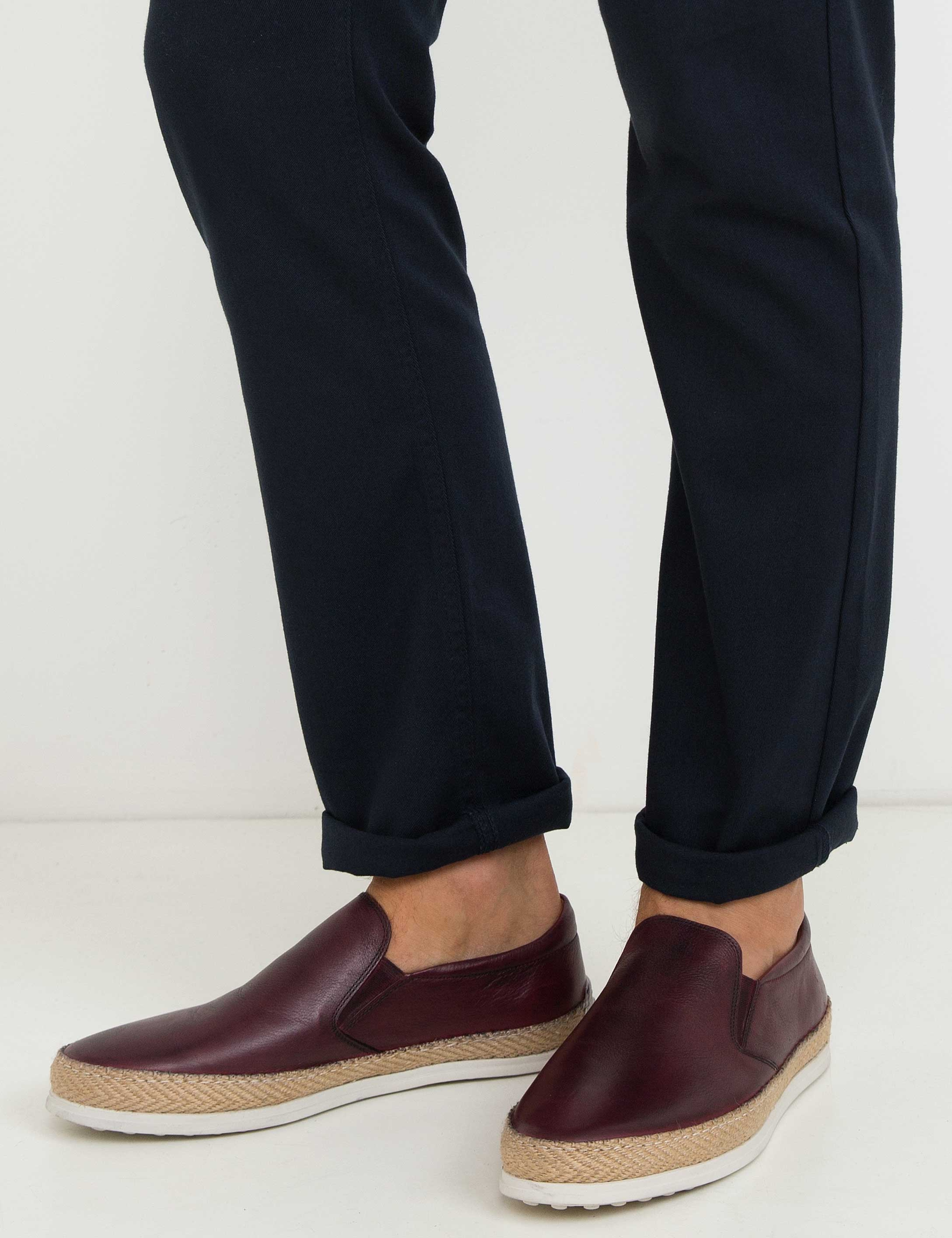 Bordo Oxford Ayakkabı