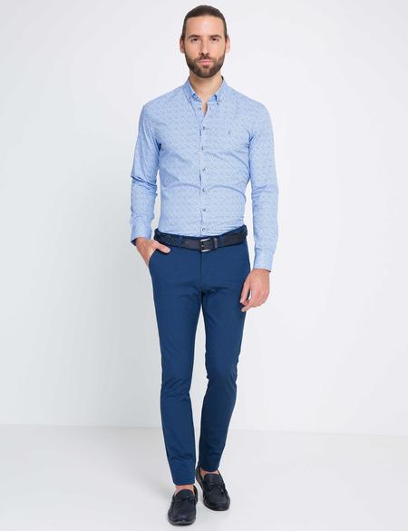 Slim Mavi Gömlek - 50178690001