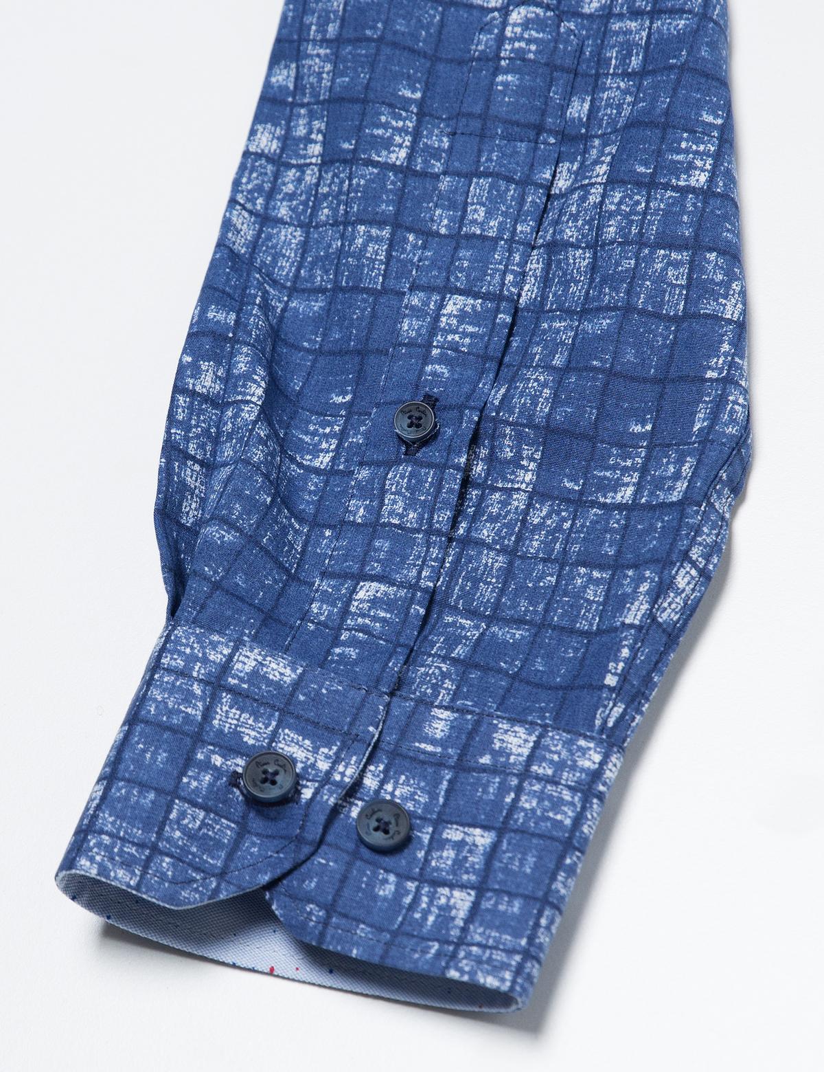 Slim Lacivert Gömlek - 50178707007