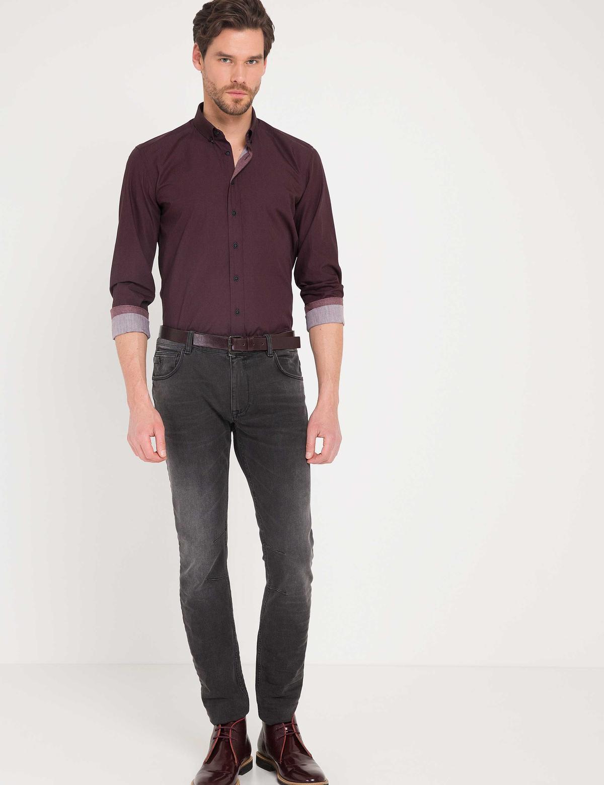 Slim Pembe Gömlek - 50178953025