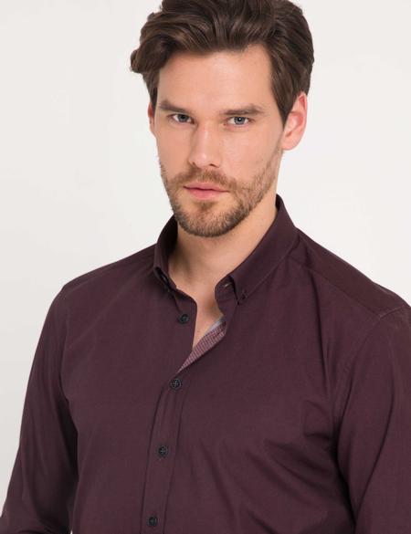 Slim Pembe Gömlek - 50178953025