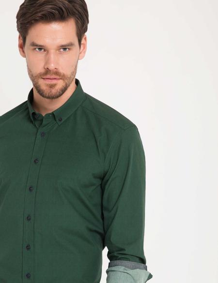 Slim Yeşil Gömlek - 50178953038