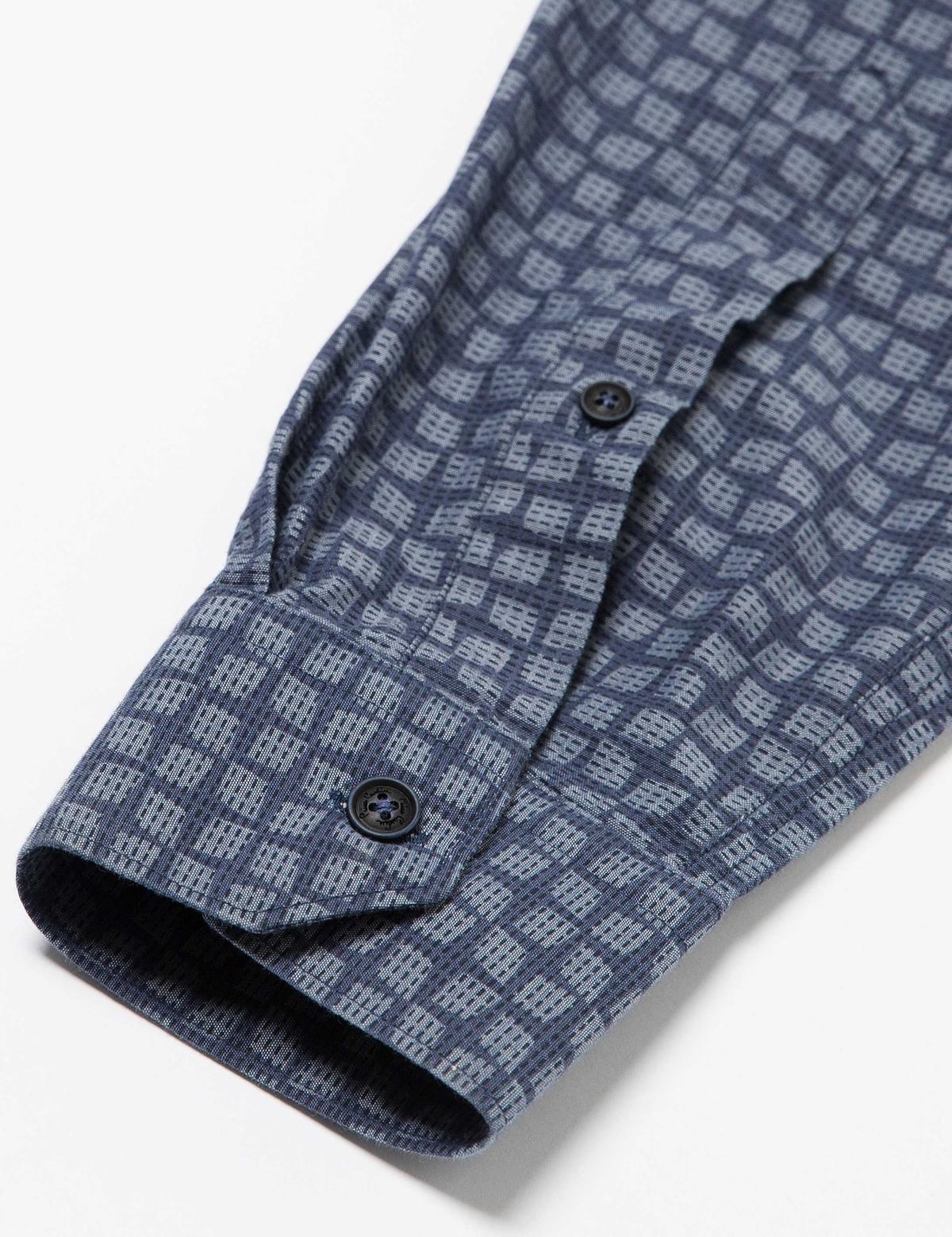 Slim Gri Gömlek - 50178958019