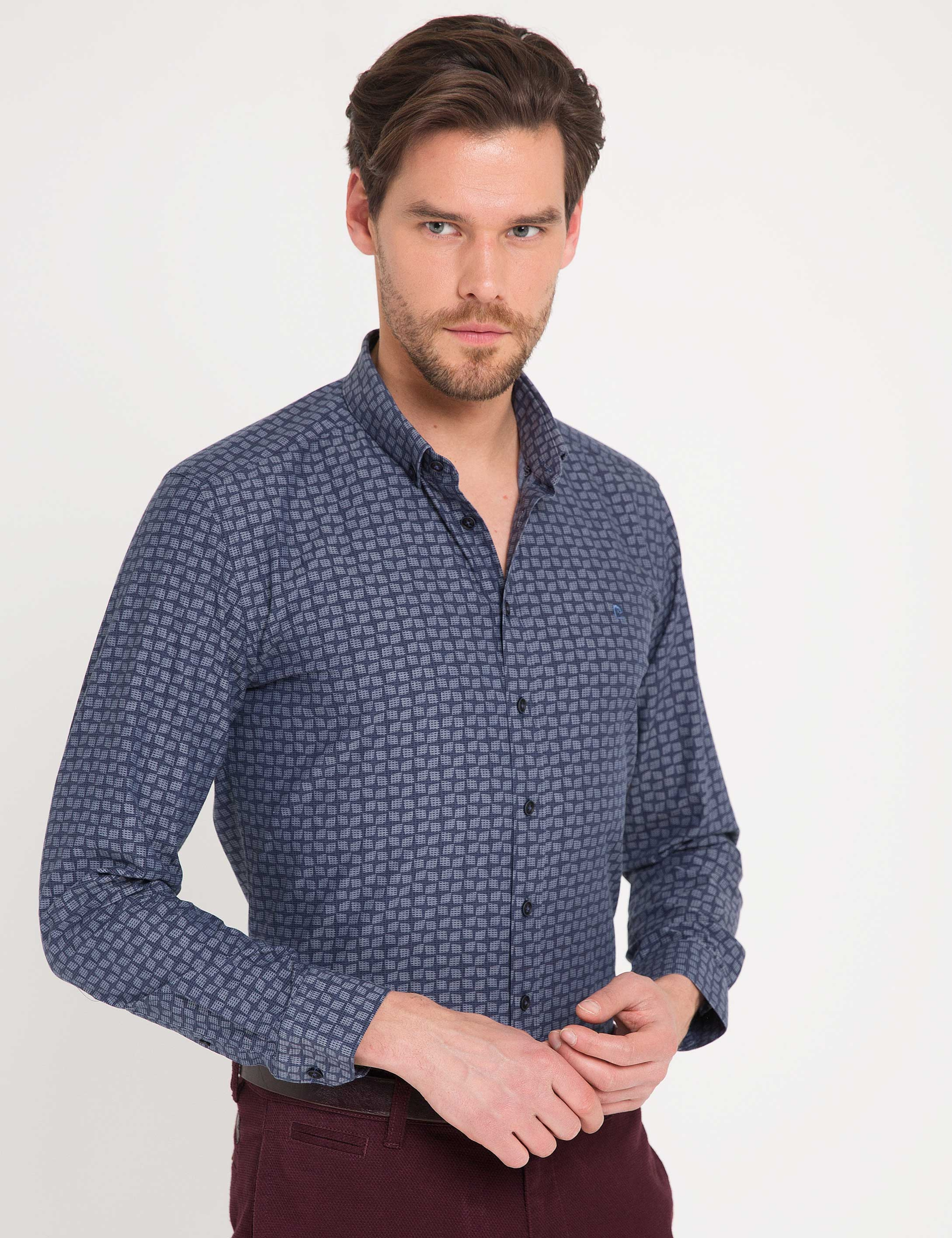 Slim Gri Gömlek - Image 1