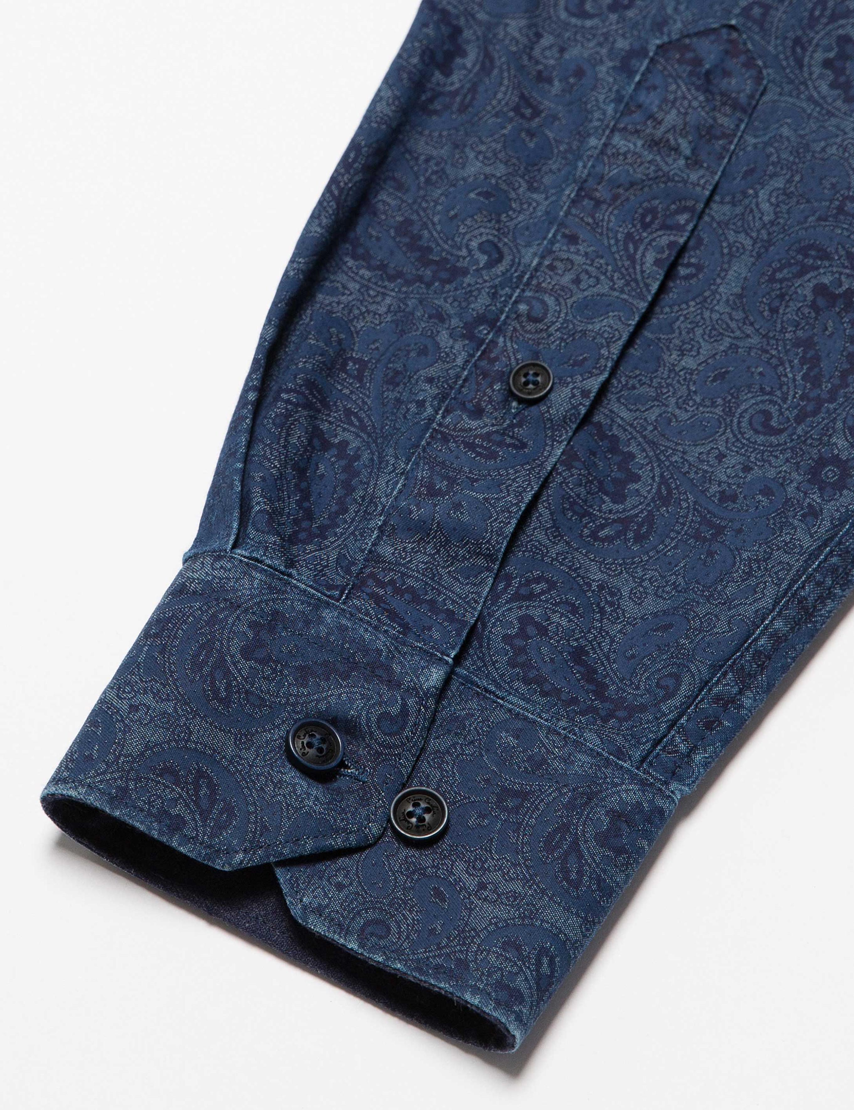 Slim Lacivert Gömlek