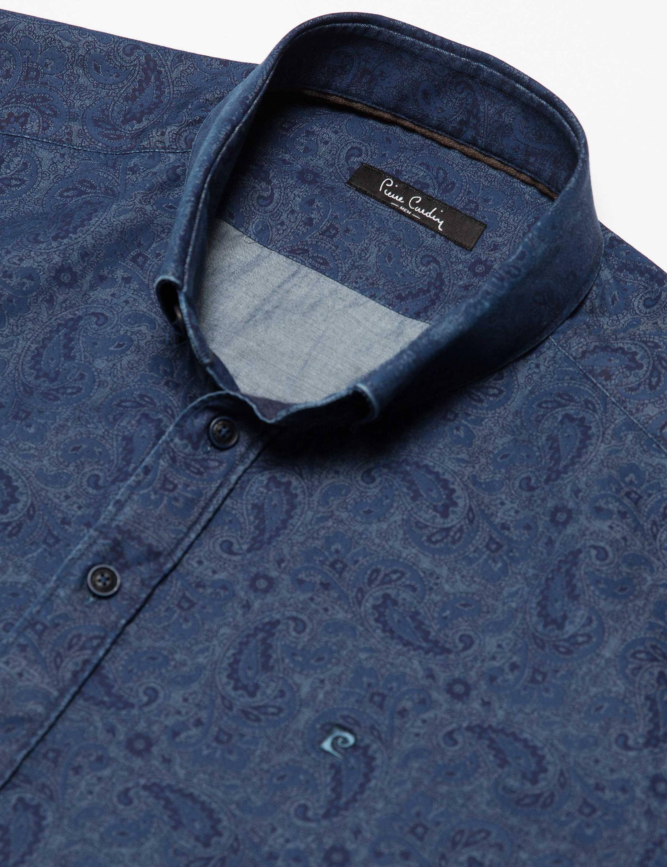 Slim Lacivert Gömlek