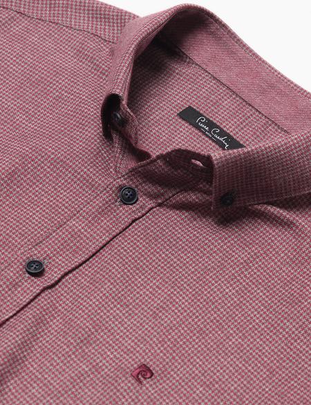 Slim Bordo Gömlek - 50178976025