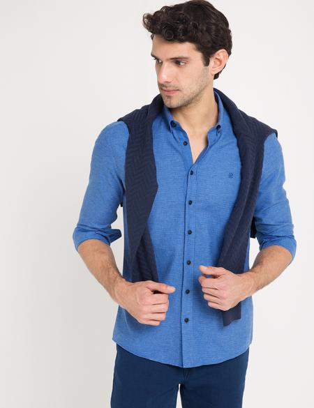 Slim Mavi Gömlek - 50178976044