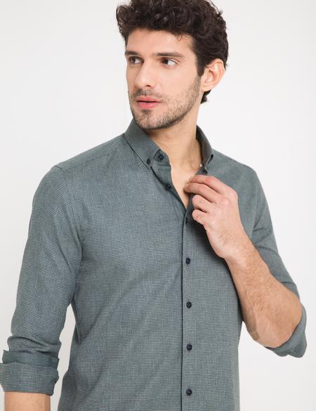 Slim Yeşil Gömlek - 50178976050
