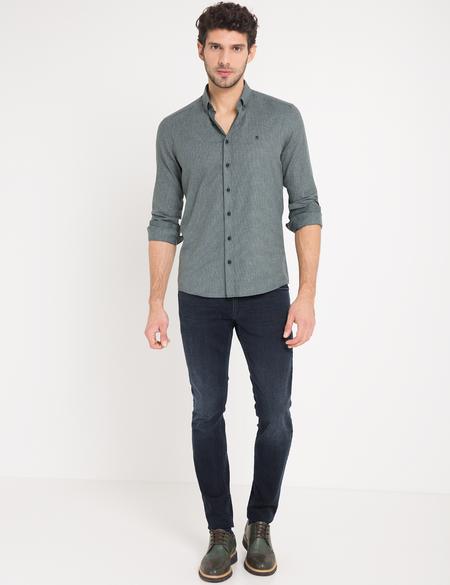 Slim Yeşil Gömlek - 50178976050