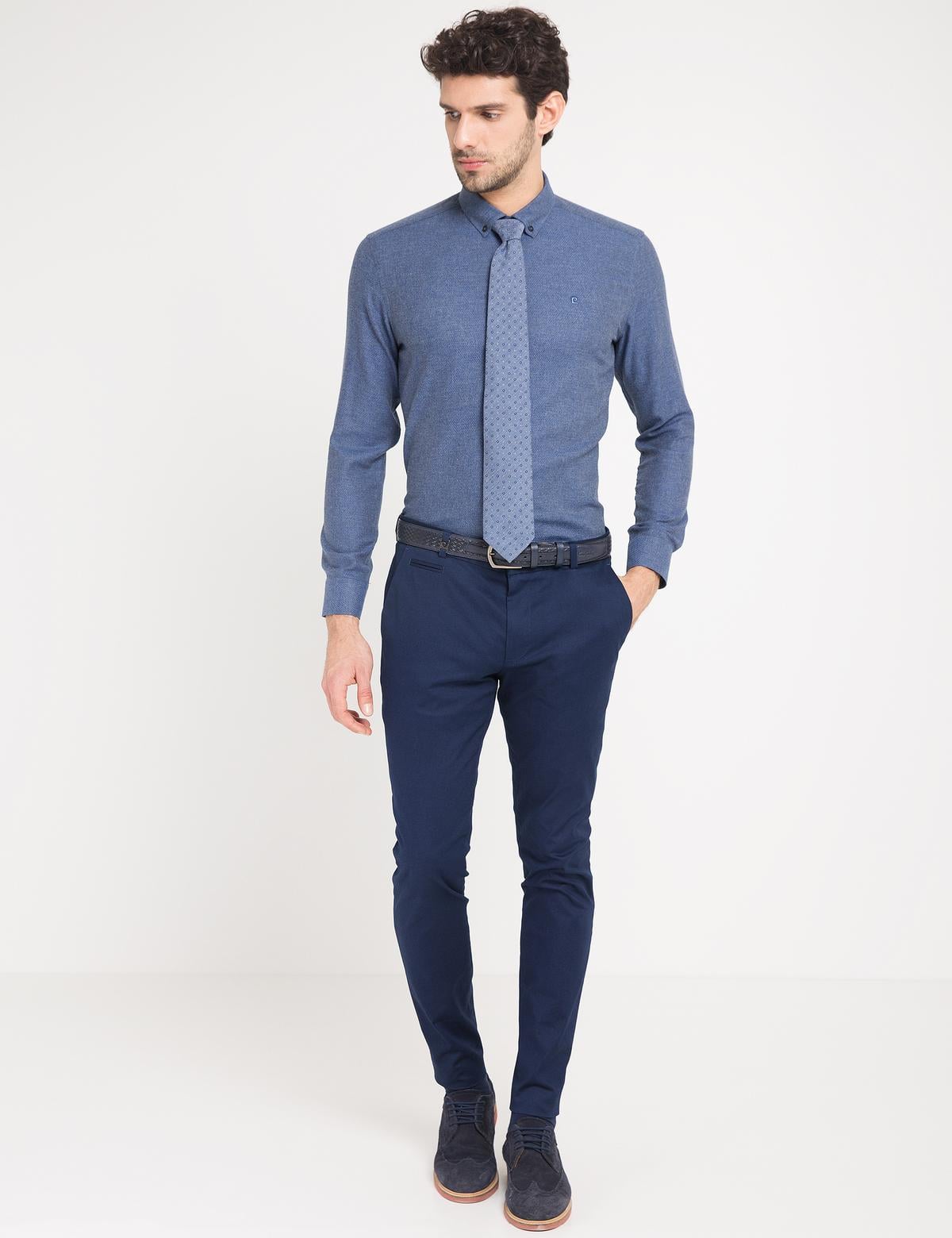 Slim Mavi Gömlek - 50178978028