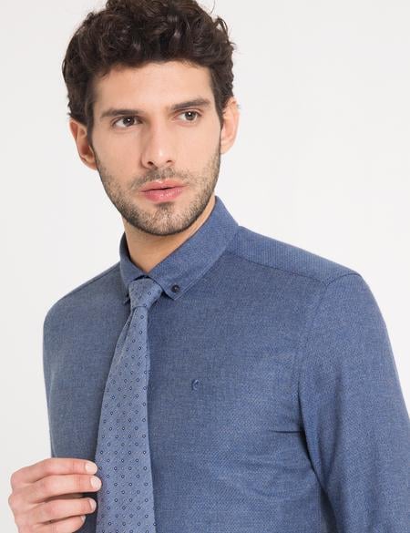 Slim Mavi Gömlek - 50178978028