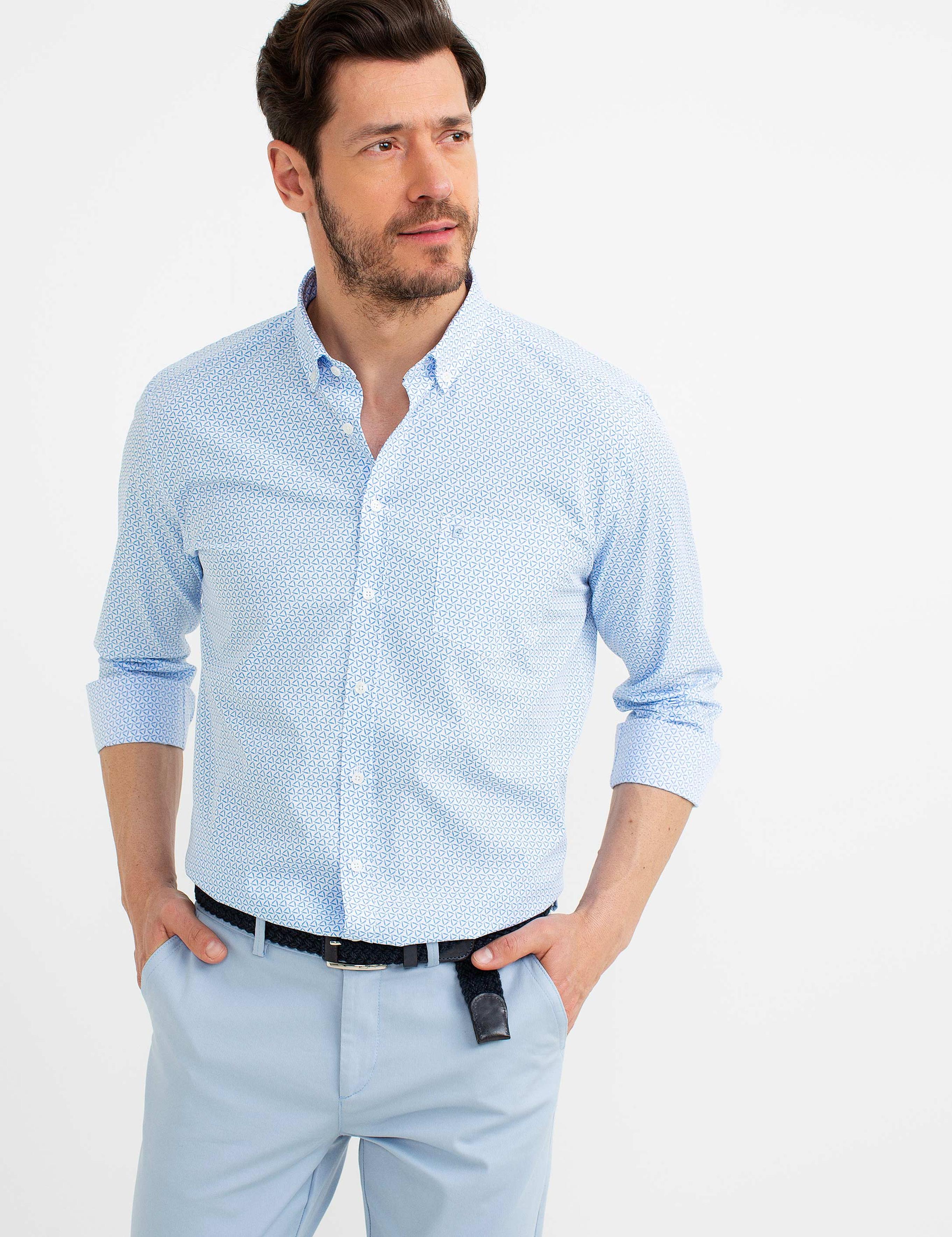 Açık Mavi Regular Fit Gömlek