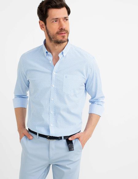 Açık Mavi Regular Fit Gömlek - 50178983010