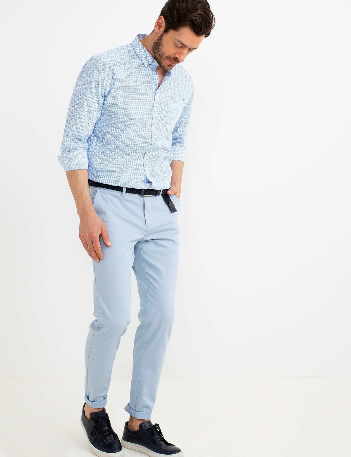 Açık Mavi Regular Fit Gömlek - 50178983010