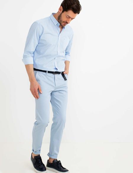 Açık Mavi Regular Fit Gömlek - 50178983010