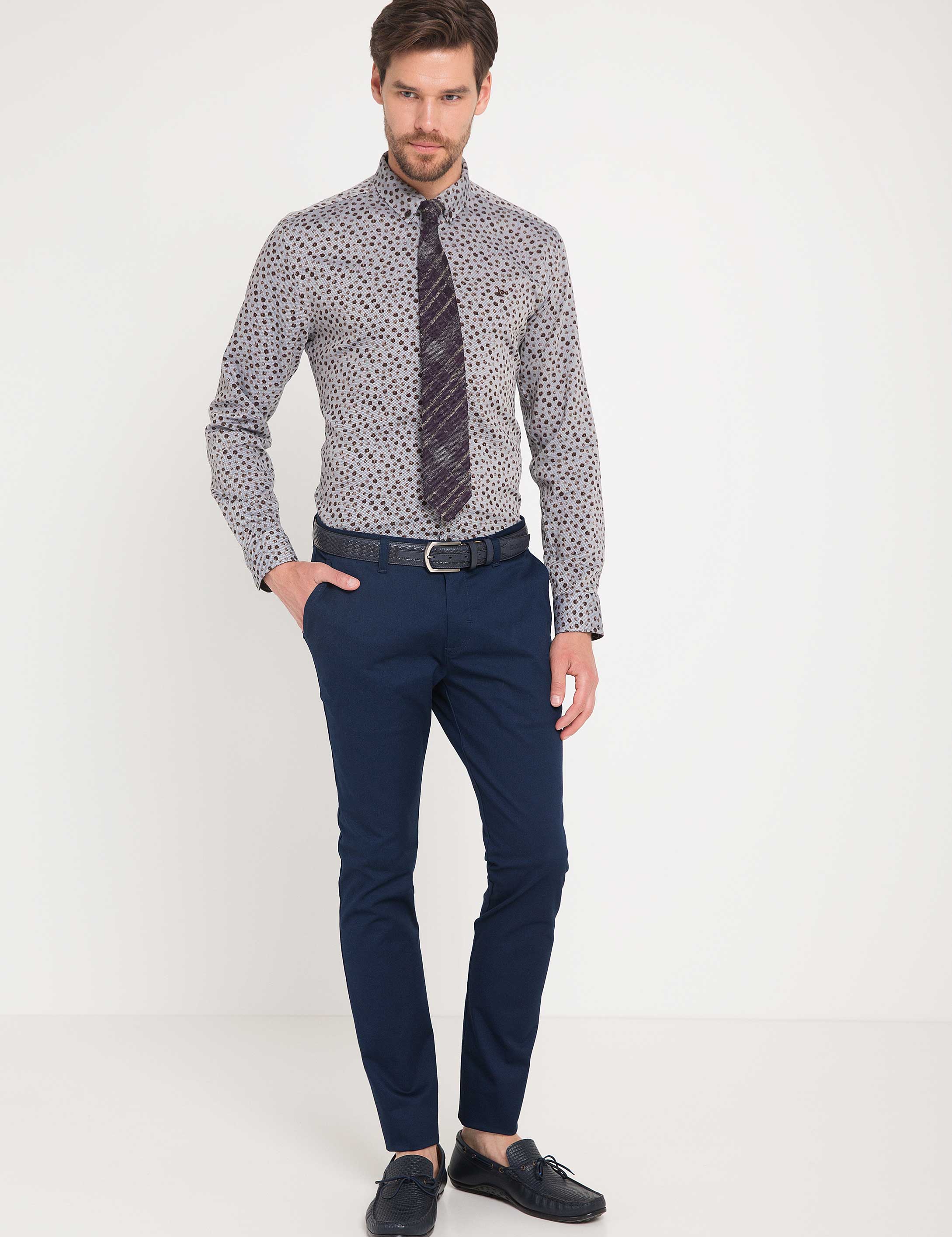 Slim Kahverengi Gömlek - 50178993028