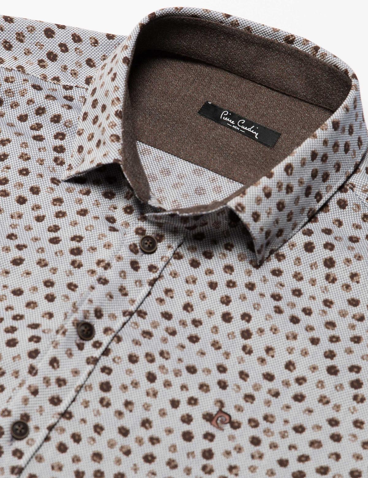 Slim Kahverengi Gömlek - 50178993028