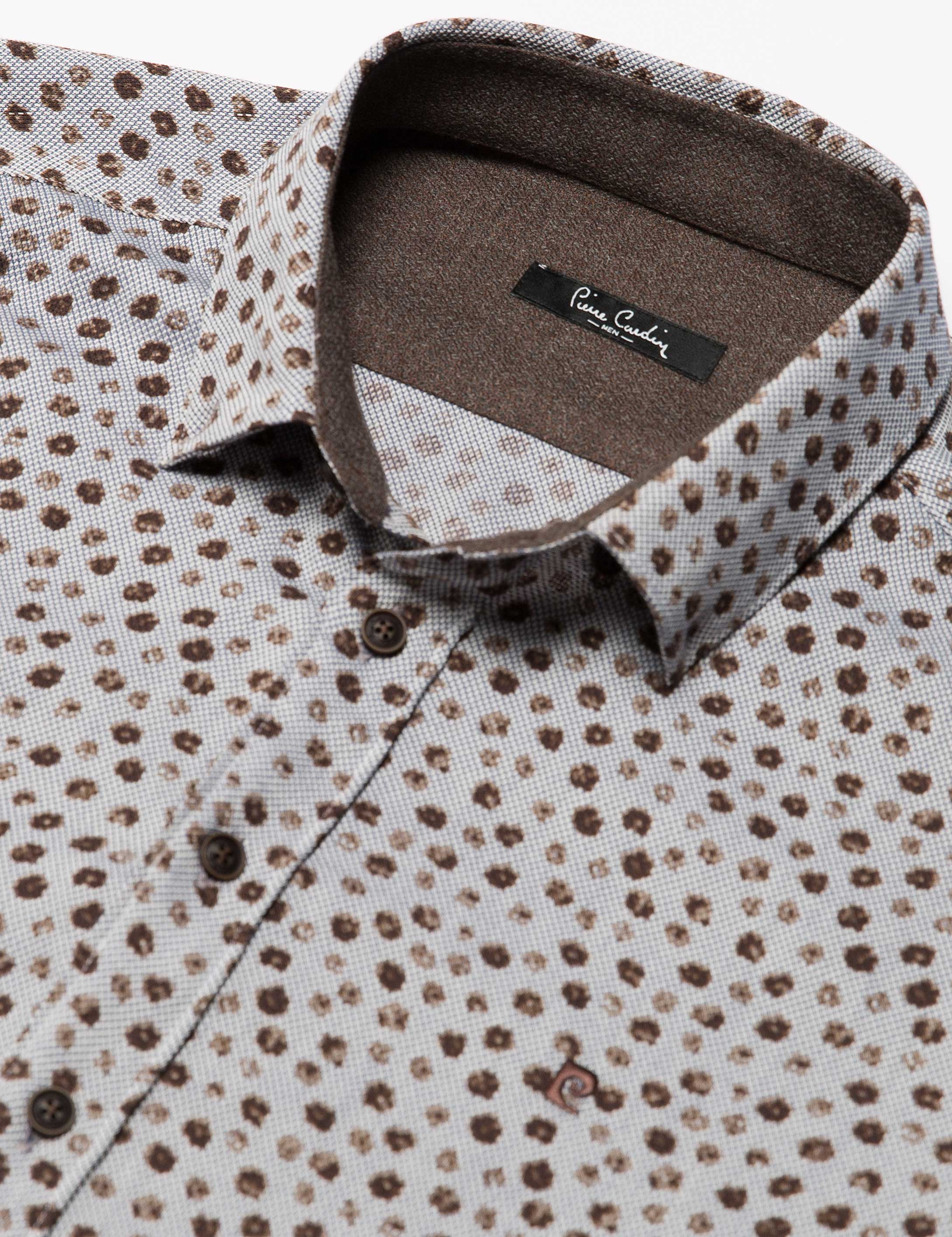 Slim Kahverengi Gömlek - 50178993028