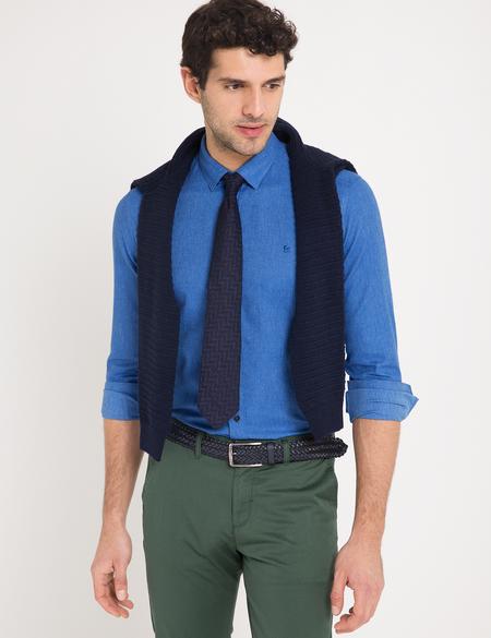 Slim Mavi Gömlek - 50179010046