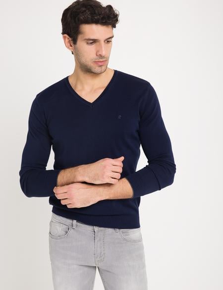 Lacivert Triko Kazak - 50179012091