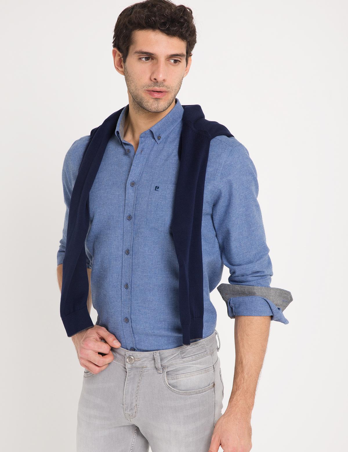 Regular Mavi Gömlek - 50179046061