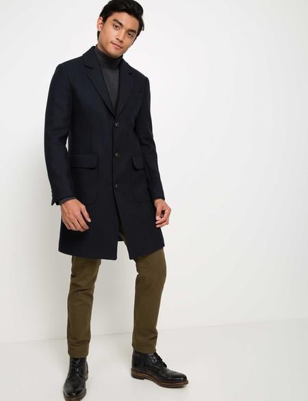 Lacivert Palto - 50180163014