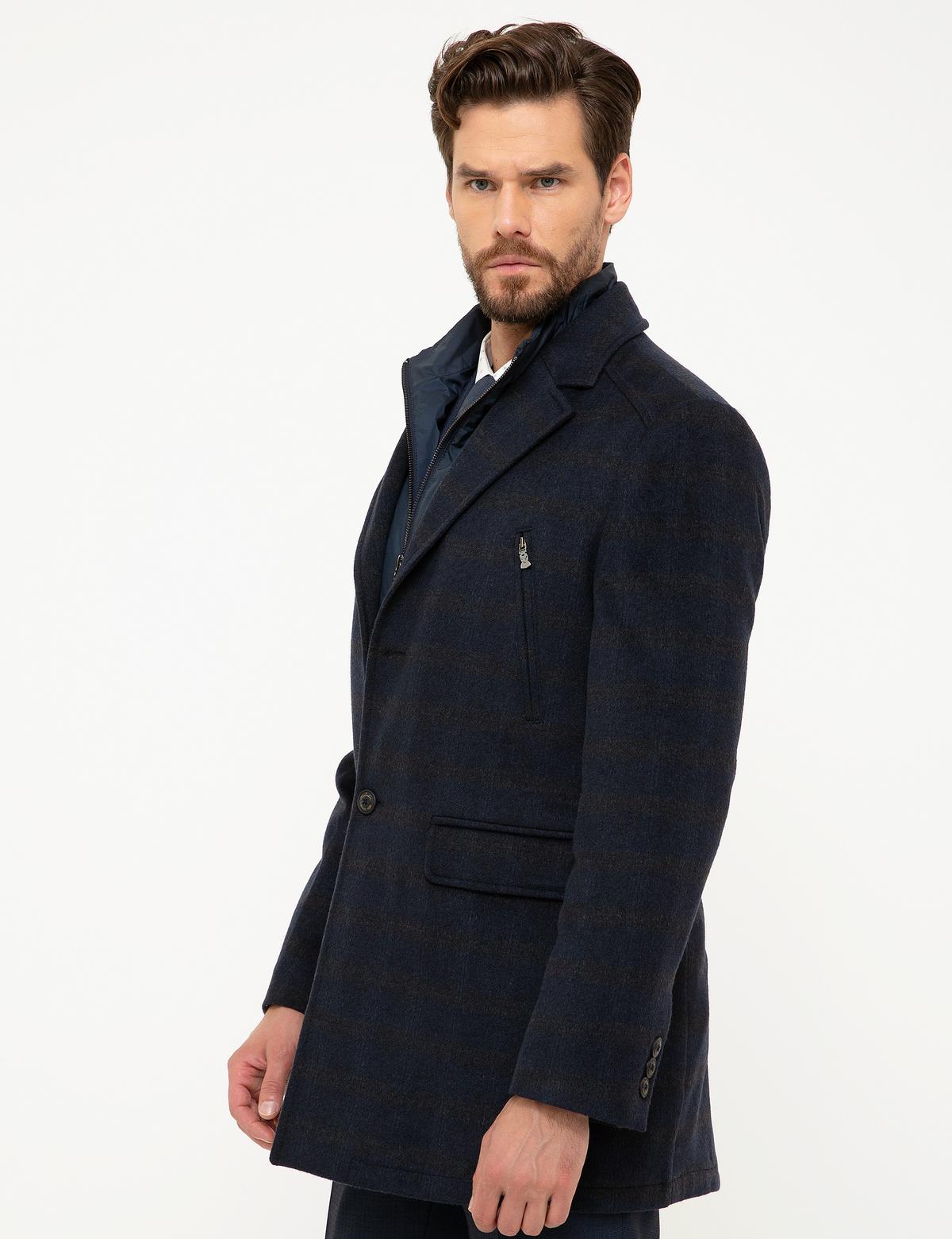 Lacivert Slim Fit Palto - 50180167003