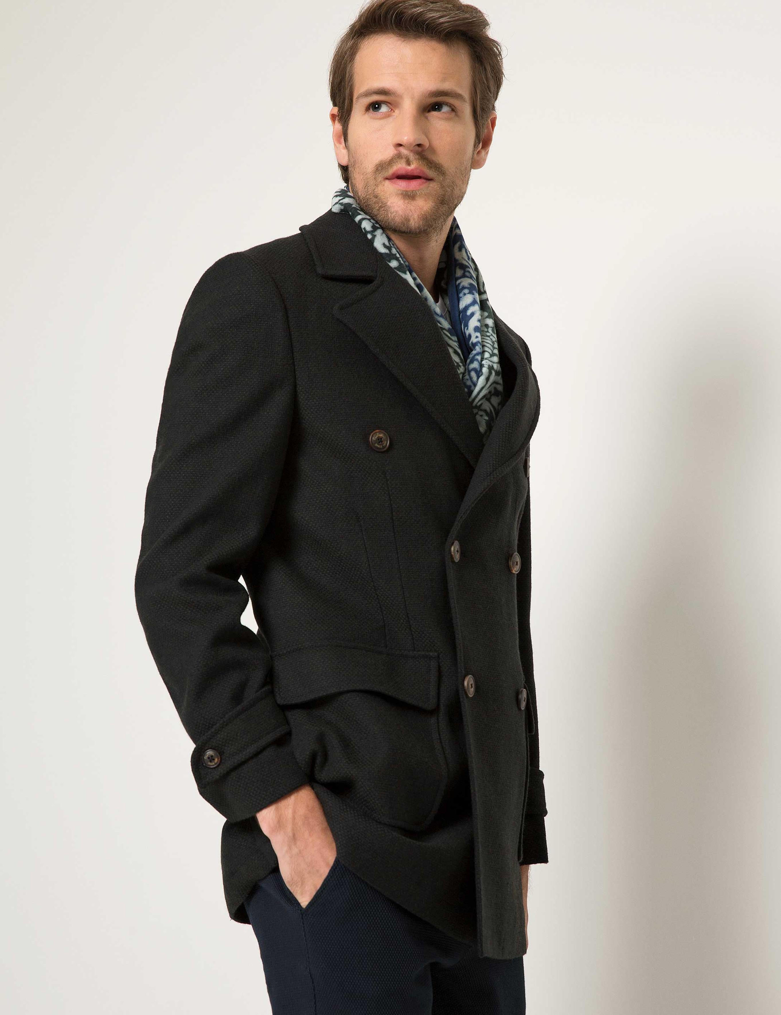 Yeşil Slim Fit Palto