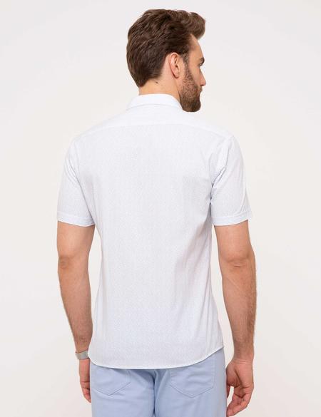 Açık Mavi Slim Fit Kısa Kollu Gömlek - 50180177001