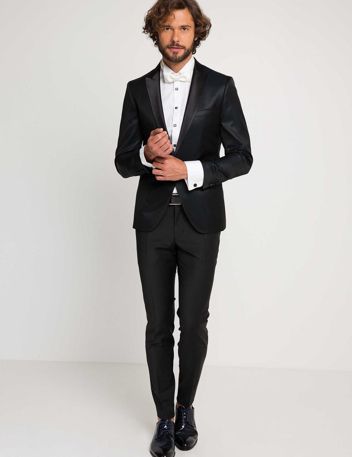 Lacivert Smokin Damatlık