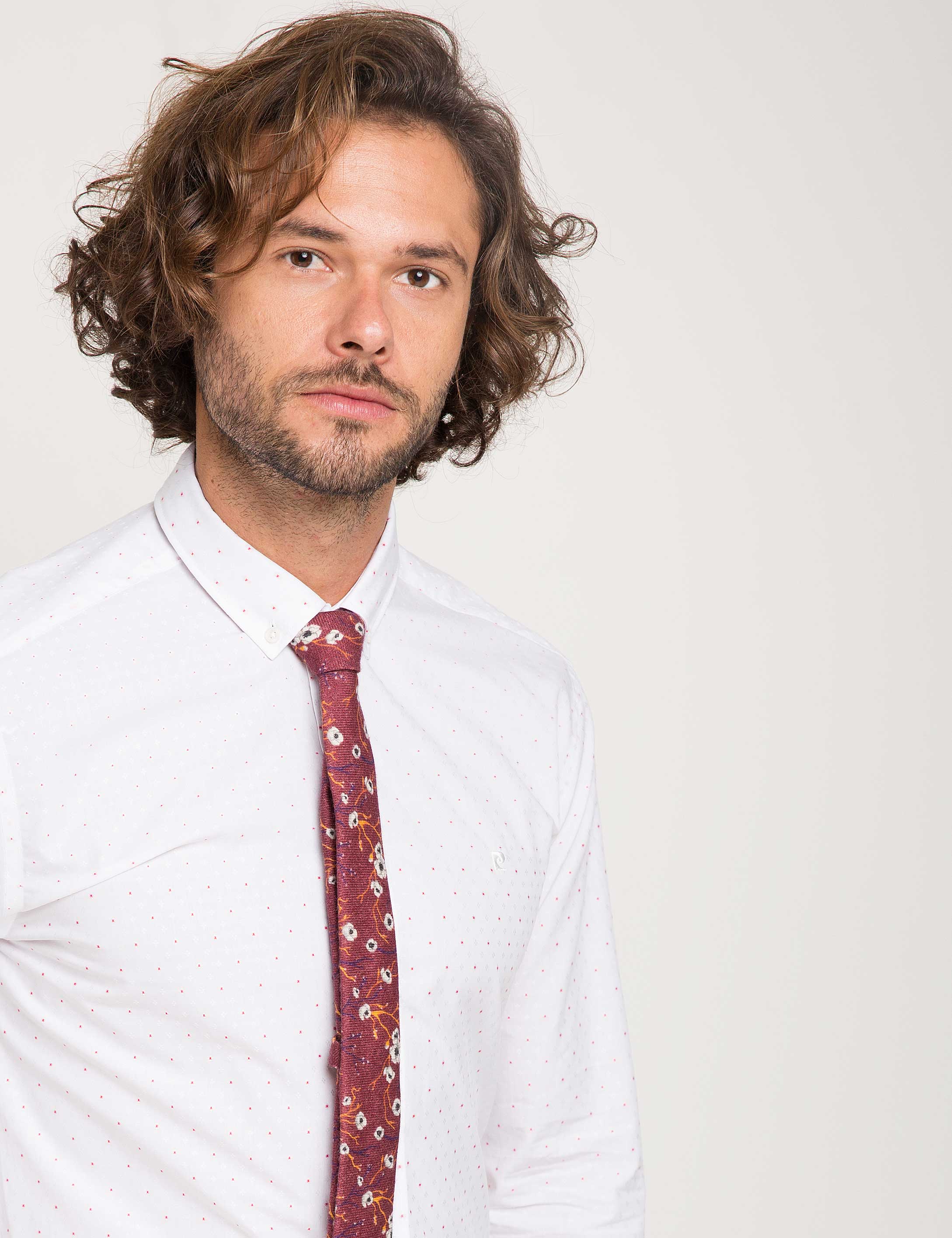 Beyaz Slim Fit Gömlek - Image 2