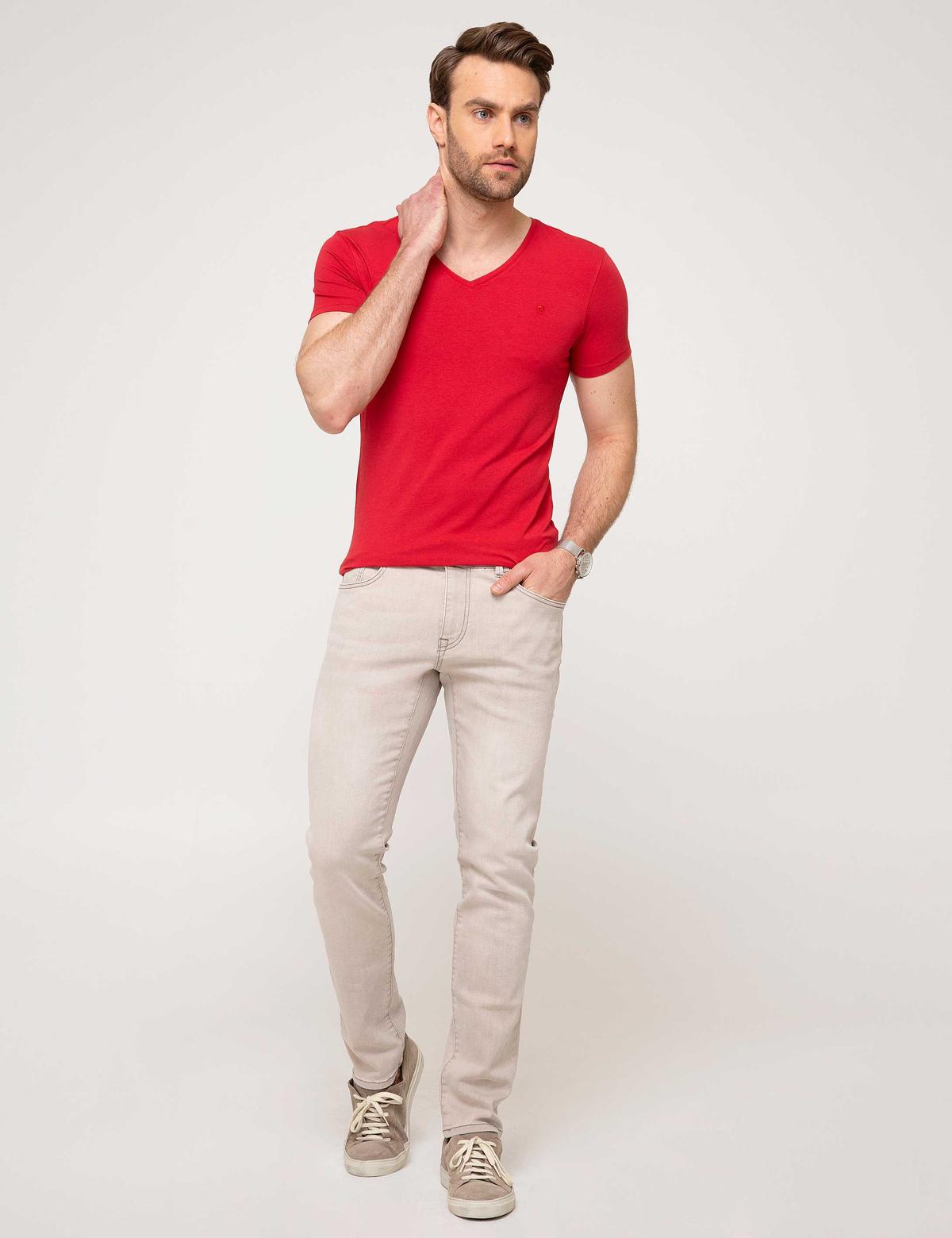 Gri Denim Pantolon - 50185663024