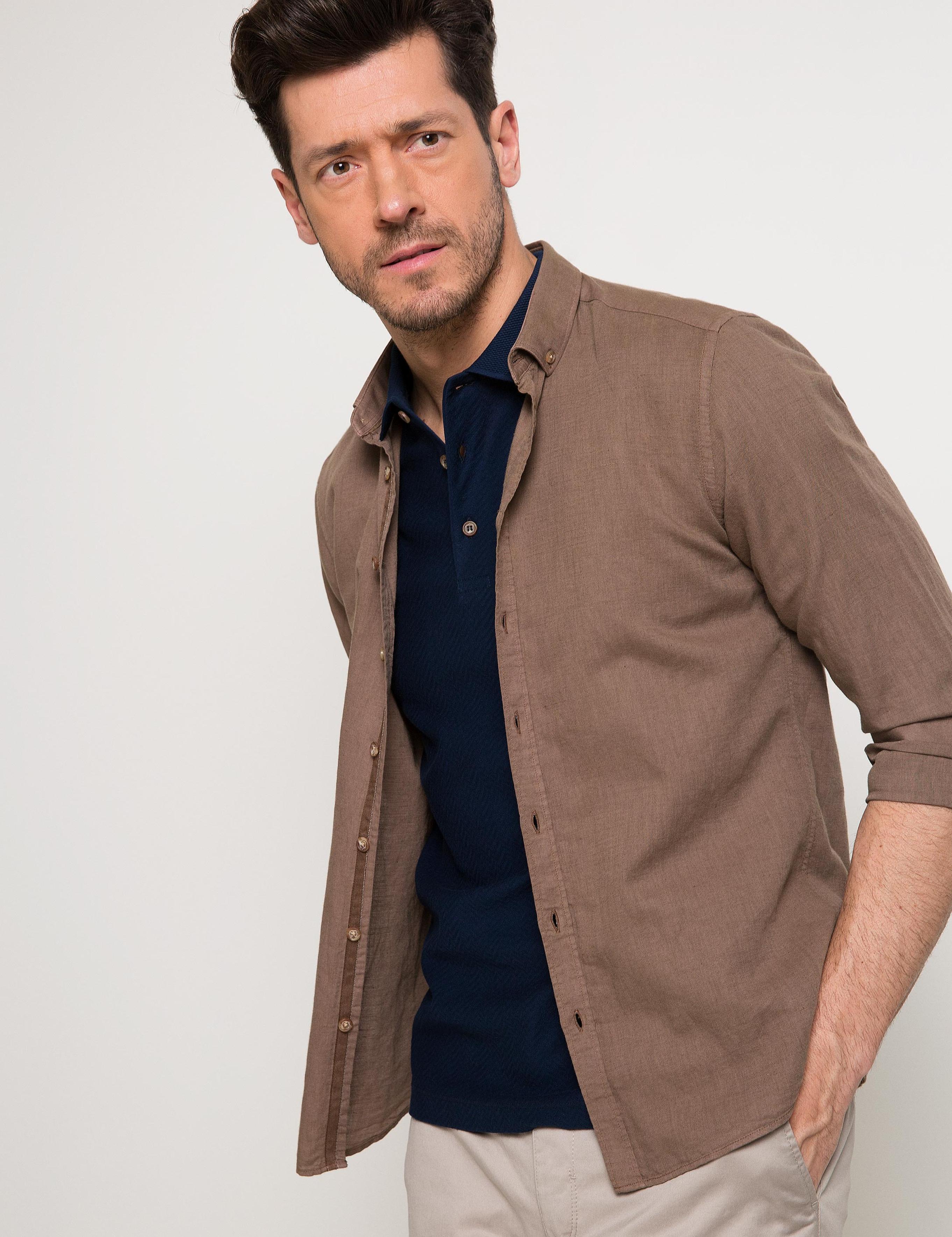 Vizon Slim Fit Uzun Kollu Gömlek