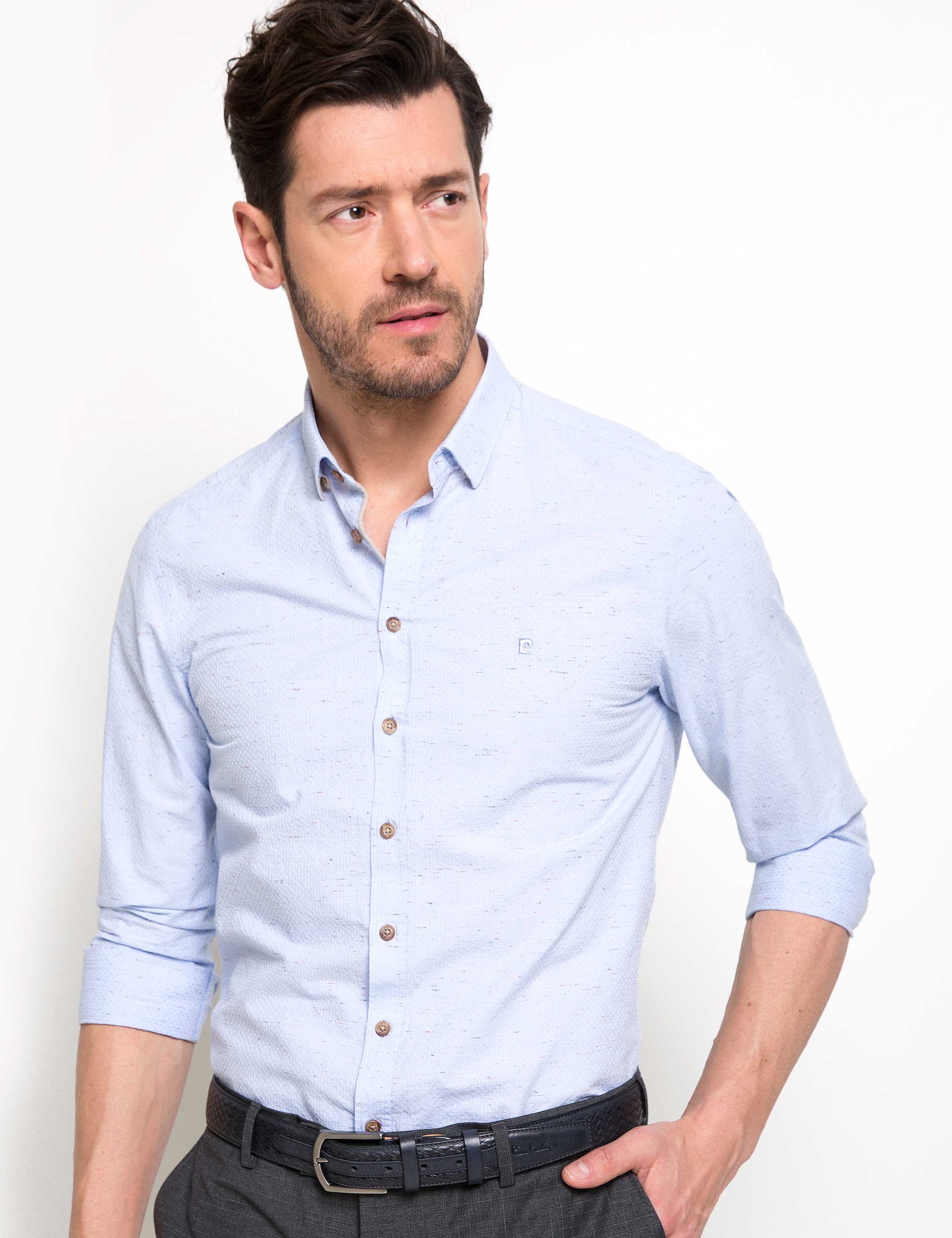 Açık Mavi Slim Fit Gömlek