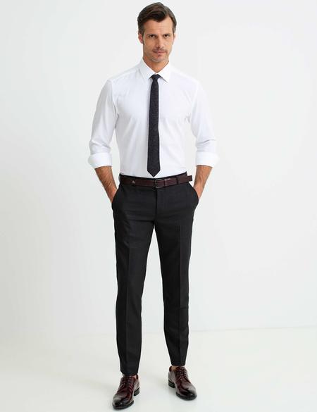 Beyaz Slim Fit Gömlek - 50185839007