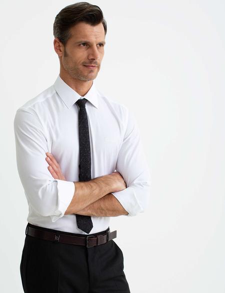 Beyaz Slim Fit Gömlek - 50185839007