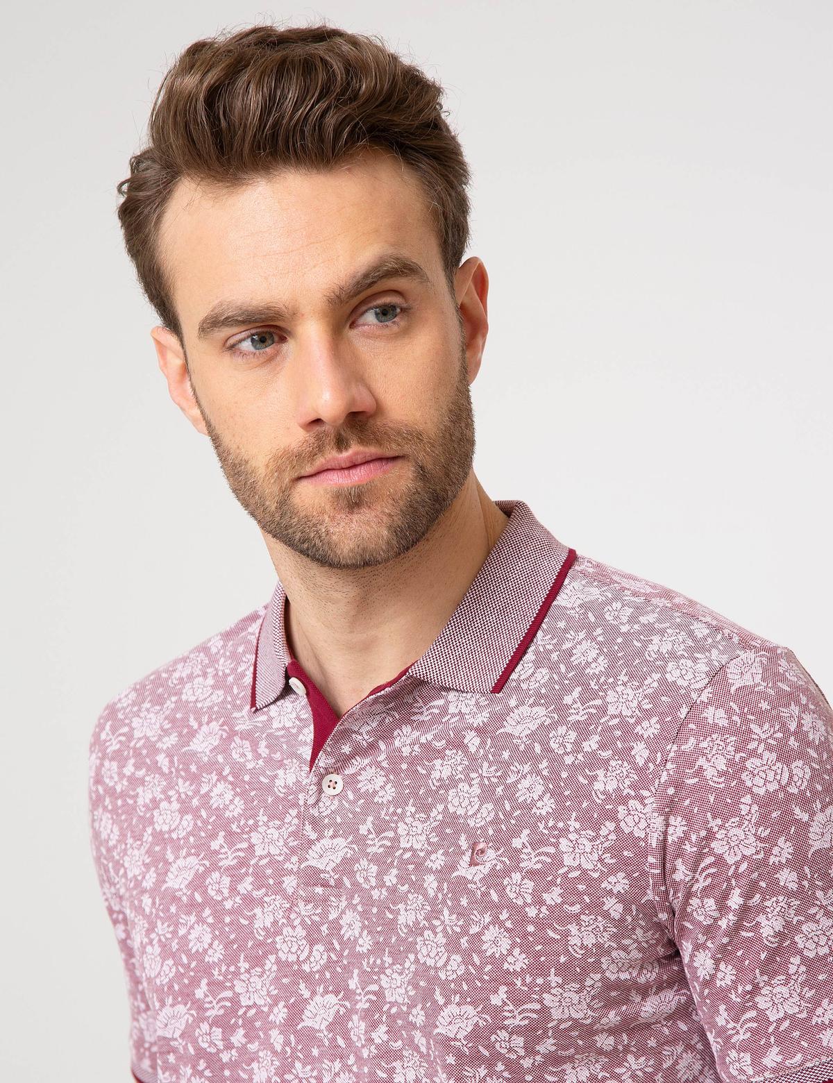 Bordo Slim Fit Tişört - 50185846019